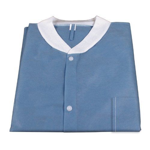 Dynarex 2012 Labjacket with Pockets, Small, Dark Blue (Pack of 3)