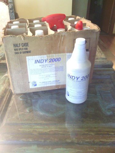 Full case of 12 indy 2000 spray and buff for wood floors professional grade for sale