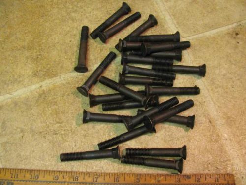 25) 7/16&#034;-14x3&#034; #3 head plow bolts 7/16&#034;x3&#034; grade 5 for sale