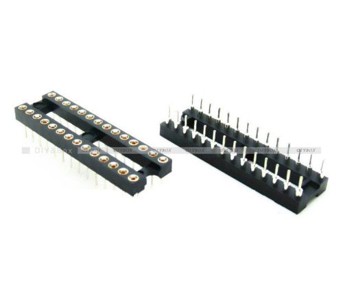 10pcs 28 pin dip sip round ic sockets adaptor solder type narrow d for sale