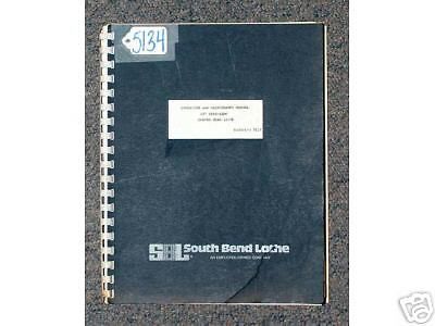 South Bend Lathe Operation/Maintenance/Parts Manual