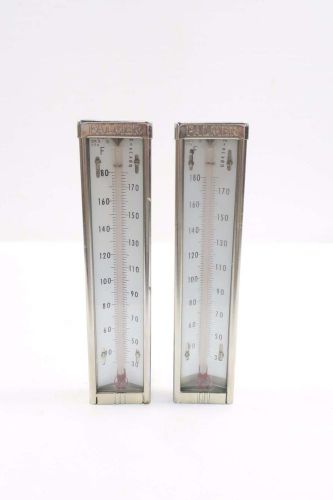 Lot 2 palmer 10 in face 12 in stem thermometer 30-180f d532358 for sale