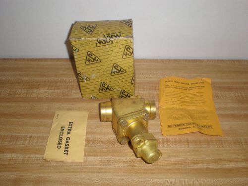 NEW SUPERIOR FORGE GLOBE CHECK VALVE SERIES C  1 1/8&#034; I.D. BRASS - NEW OLD STOCK