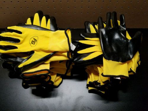 19 pairsFG Firm Grip mod 5510 high performance work gloves yellow Size L NFL100