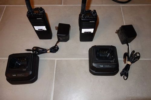 Lot of 2 Vertex VX-510L Low Band Radio w/ Accessories