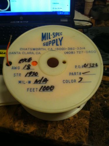 M16878-4 EXE 18 AWG MIL SPEC WIRE 1000 FOOT SPOOL