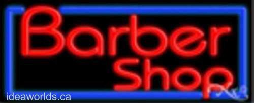 New  bright neon led sign display - Barber Shop