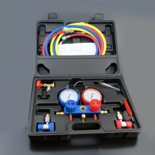Ac refrigeration kit a/c manifold gauge set air r12 r22 r134a 410a r404z for sale
