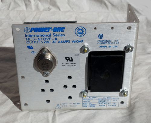 Power-One HC5-6 Power Supply 5 VDC 6 Amps - International Series - Open Frame