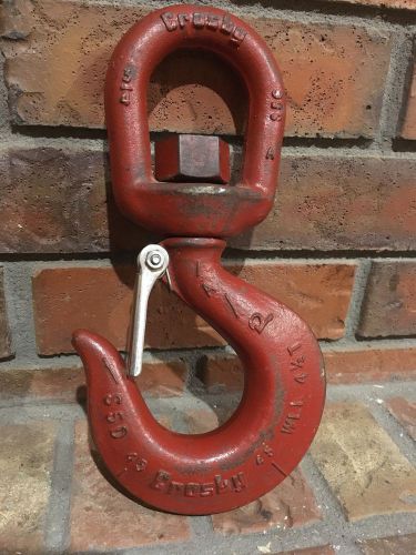 Crosby lifting swivel hook rigging 4.5 tons for sale
