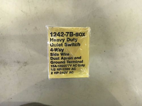 EAGLE/COOPER 1242-7B-BOX NEW IN BOX 4 WAY BROWN TOGGLE SWITCH 15A 120/277V #A16