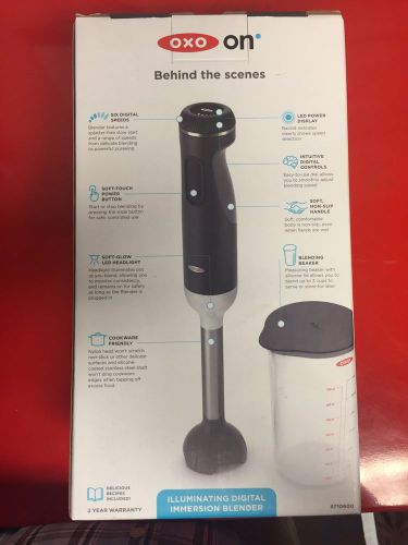 OXO Kitchen Home Illuminated Portable Electric Hand Stick Immersion Food Blender