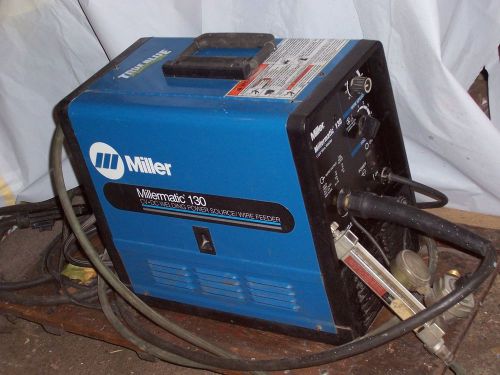 Welder millermatic mig #130 wirefeed w/argongas or not gauges inc for sale
