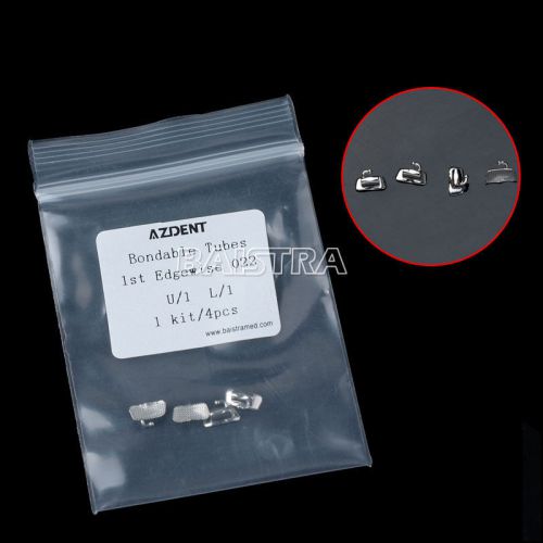 4pcs/bag dental orthodontic buccal tube 1st molar bondable edgewise 0.022&#034; hot for sale