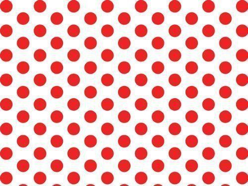 Red &amp; White Polka Dot Tissue Paper - 20&#034; x 30&#034; - 24 XL Sheets