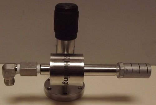 Huntington jet roughing pump w/ 3/8&#034; right angle valve mounted on 1.33 flange for sale
