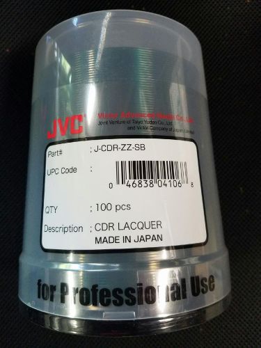 JVC CDR Lacquer CD&#039;s  #J-CDR-ZZ-SB  QTY-100 cd,s