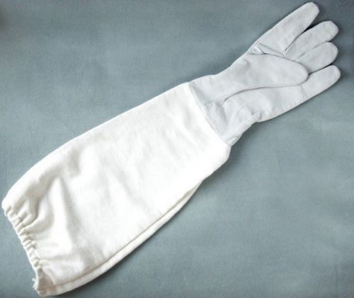 1 pc of High Quality Goat Leather Beekeeping Gloves with Sleeves