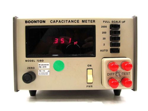 Boonton 72BD Digital Capacitance Meter 2pF to 2000pF w/ 72-4B Module