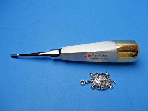 Turtle-Dental WING Elevator 5mm ,Gold Handel, Dental Instruments.German Made