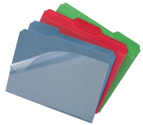 Find It Clear View File Folder with Clear Front Sheet, Pack of Six, Assorted