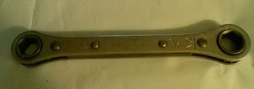 Vintage stanley proto 6 point ratchet box wrench 1/2&#034; 9/16&#034; for sale