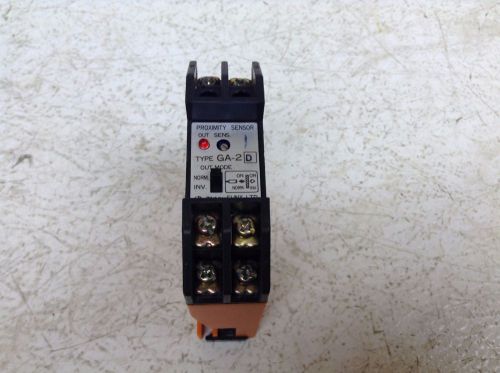 SUNX LTD GA-2 FX7 Proximity Sensor Amplifier 30 VDC .2 A Max GA-2D GA2 (TB)