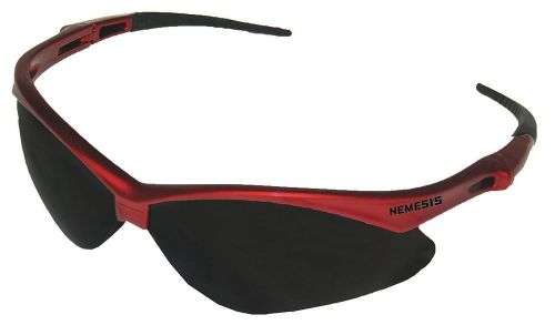 Jackson Safety V30 Nemesis Inferno Smoke Lens Safety Eyewear with Red Frame