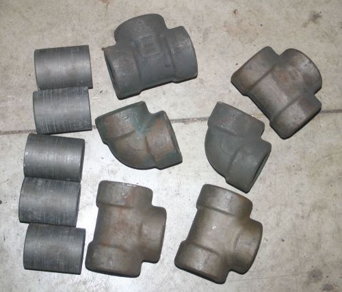 FORGED STEEL 1-1/2&#034; 3000# WOG PIPE FITTINGS  90 Tee Coupler