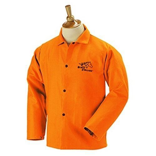 Revco Black Stallion FO9-30C 30&#034; 9oz. Orange FR Cotton Welding Jacket, 3X-Large
