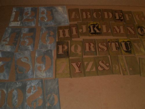 Brass/Metal Interlocking Stencils, 1 1/2 Letters, 2 1/2 Numbers, Signs, Symbols