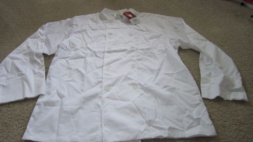 Chef Works Sz Large 3/4 Sleeve Basic Chef Coat, White, New with Tags