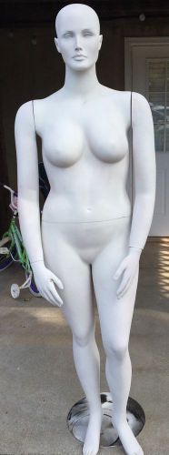 Full Body W Head Female Mannequin 70&#034; Tall Stand Included