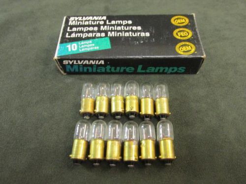 Lot of (12) new sylvania 756 miniature lamps light bulbs 35771 for sale