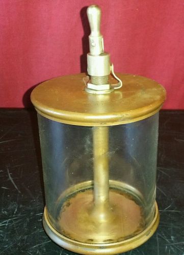 Vintage, Very Large Brass Drip Oiler 4 in Long, 4 in Dia