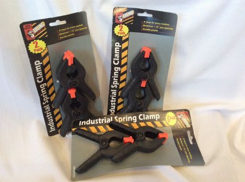 Nip - 6 qty - industrial spring clamp - 3 double packs -orange tip sterling tool for sale