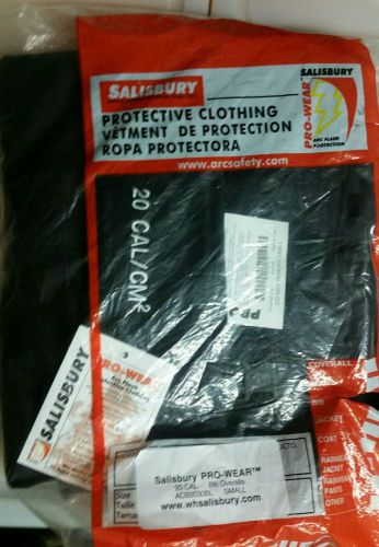 Salisbury pro-wear indura acb2030bl arc flash bib electrician&#039;s overalls  small for sale