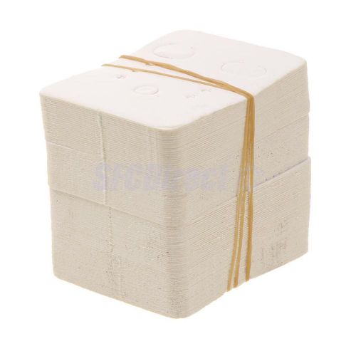 100pc Fashion Chic Paper Earring Ear Studs Holder Display Hang Cards White