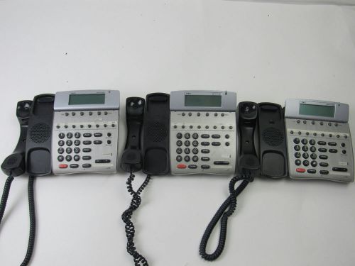 **LOT OF 3** NEC Dterm80 Telephones ITR-8D-3 (BK) TEL 780023 Black UNTESTED