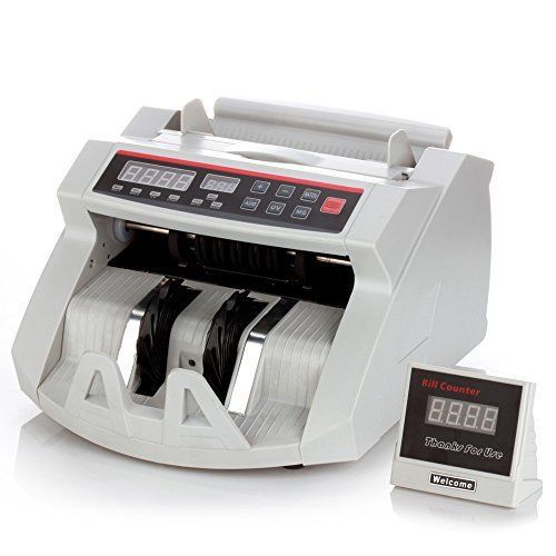Flexzion Cash Bill Counter Money Currency Counting Bank Machine Counterfeit