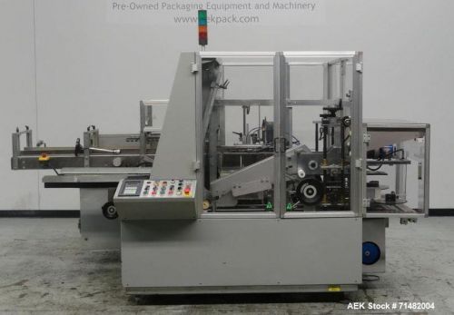 Used- MAB Model B88 Automatic Case Erector Packer And Sealer For Cartons. Speeds