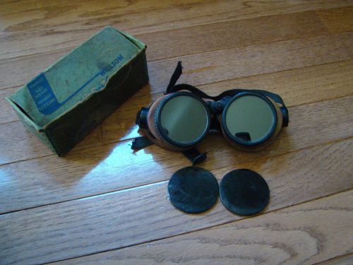 Vintage Willson Weldor&#039;s Cup Goggles #CW60 Steam Punk/Cool Vintage Look in OB