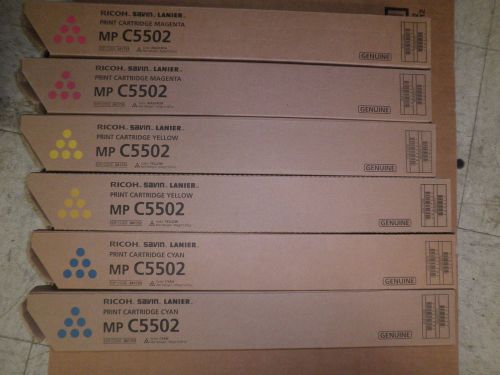 RICOH MP C5502 GENUINE 2 SETS OF COLOR