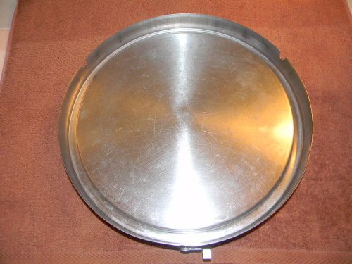 Commercial Kitchen Stainless Steel Pot Lid (3 Rotating Latches) 13 1/8&#034; O.D.