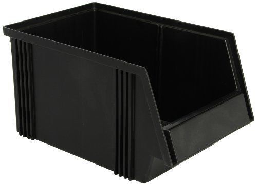 Esd stacking bin - black - 11.81&#034;dx7.32&#034;wx6.14&#034;h o.d. for sale