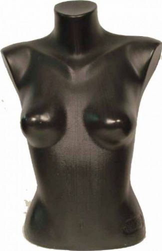 Female Torso Mannequin Form Display Bust Black Color (#5010)