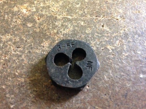 3-56 CARBON STEEL HEXAGONAL RE-THREADING DIE