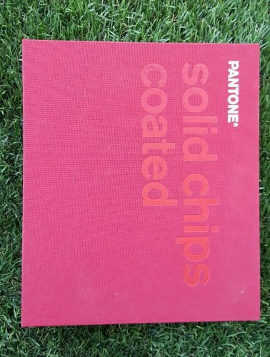 PANTONE INC. Pantone SOLID CHIPS COATED Book Excellent Condition some wear