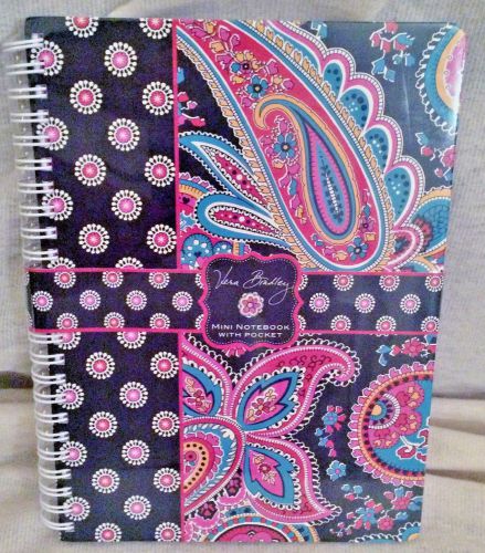 Vera Bradley Mini Notebook with Pocket in color PARISIAN PAISLEY, new in package