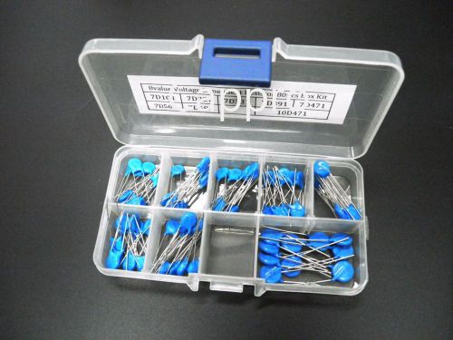 8value Voltage Dependent Resistor 80pcs Box kit Radial New 7d101k - 10D471 New